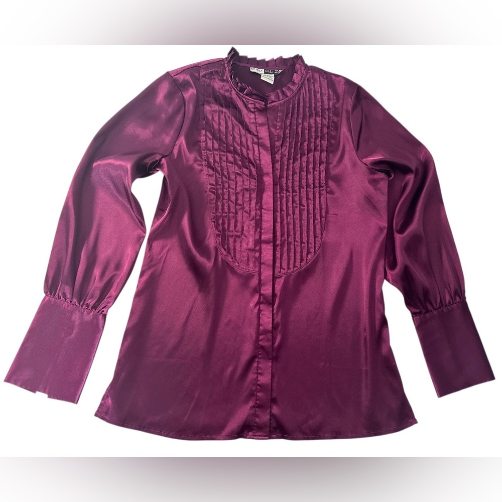 Elegant Purple Women's Blouse